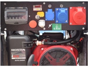 Generator de curent GENMAC CombiPro G5500HC-M P maxim 4,6 KW/400V 1,5 KW/230V motor Honda GX270 - Img 2