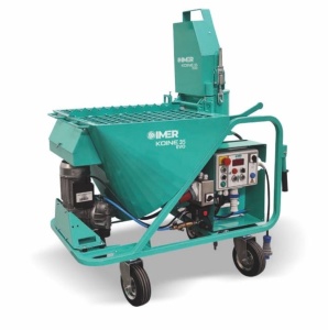 Masina de tencuit IMER Koine 35 EVO 230V debit 8-11-14-17 l/min materiale preamestecate - Img 2
