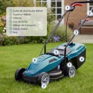 Mașină de tuns iarba electrică KS 32LM12-BL - Img 11