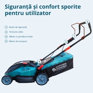 Mașină electrică de tuns gazonul KS 38LM16-BL - Img 9
