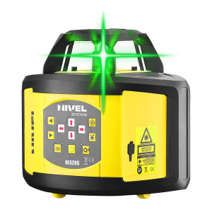 Nivelă laser rotativă cu fascicul verde (2 planuri, panta manuala), cu afisare digitala - NL520G Digital - Nivel System - Img 4