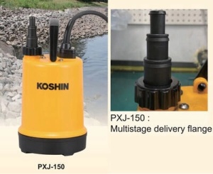 Pompa submersibila KOSHIN PXJ-150-BAB motor electric 220V/150W Ø 15-20-25 mm debit 5.7 mc/h - Img 2