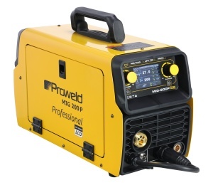ProWELD MIG 200P LCD Synergetic Pulse & Double Pulse, MIG/MAG, TIG, MMA, Oțel, Inox, Aluminiu, Fontă, 200A
