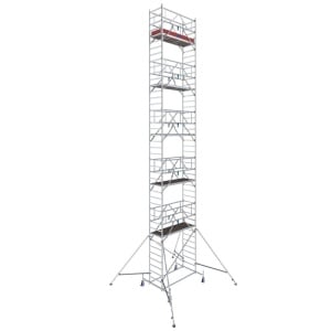 Schela mobila Stabilo S10 0,75 x 2m, aluminiu, inaltime lucru 12,4m - Img 1