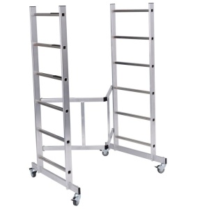 Schela pliabila mobila Corda 0,5 x 1,25m, aluminiu, inaltime lucru 2,9m - Img 2