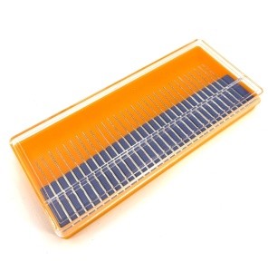 SET 30 buc burghie freze diamantate, diam 0,8mm, lungime activa 15mm, totala 42mm, coada prindere 2,3mm - DXDY-MPU350W-CD15 - Img 3