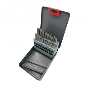 Set-Trusa Tarozi M3-M12. DIN 352. filet metric. pas normal. HSS - 21 piese