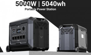 Statie acumulator portabil pentru incarcare rapida FastCharge, LiFePO4, Generator Solar Power Station - 5000W, 5040Wh - CNO-PS5 - Img 3