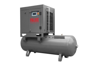 Compresor de aer profesional cu surub - 5.5kW, 850 L/min, 8-10-13bari - Rezervor 300litri - Falke-FKVTG-KS-5.5-300L