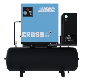 Compresor de aer profesional cu surub, cu uscator de aer - 7.5 kW turatie variabila, 848 L/min, 10 bari - Rezervor 200 Litri - ABAC-CROSS-900E-10-400/50-200-MEBB - Img 6