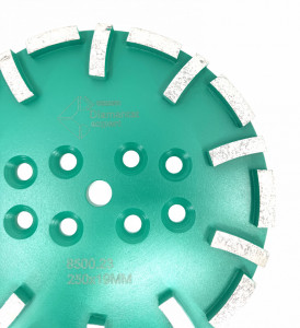 Disc cu segmenti diamantati pt. slefuire pardoseli - segment dur - Verde - 250 mm - prindere 19mm - DXDY.8500.250.23 - Img 3