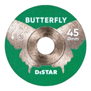Disc diamantat Butterfly ultra-subtire pt. mini-polizoare, pt. portelan, 45x0,6x9,6 (mm) Premium - DiStar-11120159036