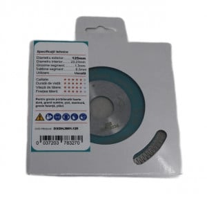 Disc DiamantatExpert pt. Ceramica dura, portelan, gresie 125x22.2 (mm) Super Premium - DXDH.3901.125 - Img 4