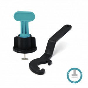 Distantieri Clips Autonivelare 1-2mm REUTILIZABILI - BIHUI-TSS100 - Img 2