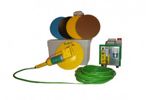 Drisca electrica - Finisare umeda tencuieli si gleturi mecanizate, pompa de apa incorporata + cutie de accesorii - LS-SV18 - Img 1