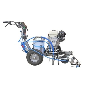Echipament airless pentru trasat marcaje rutiere Larius Zeus, 4.5 l/min, rezervor Gravity 50 lt - Img 2