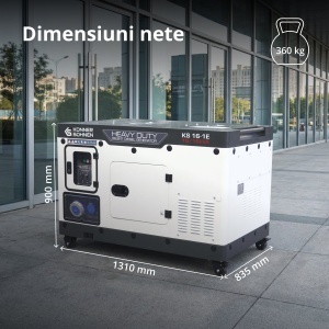 Generator de curent 16 kVA diesel - Heavy Duty - insonorizat - Konner & Sohnen - KS-16-1-ATSR-Silent - Img 11