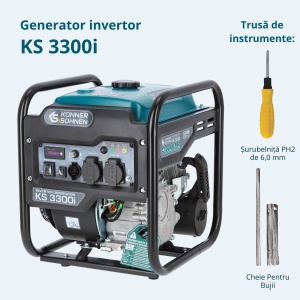 Generator de curent 3.3 kW inverter - benzina - Konner & Sohnen - KS-3300i - Img 7