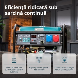 Generator de curent 8 kW benzina PRO - Konner & Sohnen - KS-10000E-1/3 - Img 9