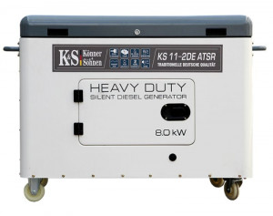 Generator de curent 8 kW diesel - Heavy Duty - insonorizat - Konner & Sohnen - KS-11-2DE-ATSR-Silent - Img 1