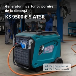 Generator de curent 9.5 kW inverter - benzina - insonorizat - Konner & Sohnen - KS-9500iE-S-ATSR - Img 6