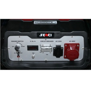 Generator de curent SENCI SC8000TE TOP putere maxima 7 kW/400V 4 kW/230V pornire electrica si roti - Img 2