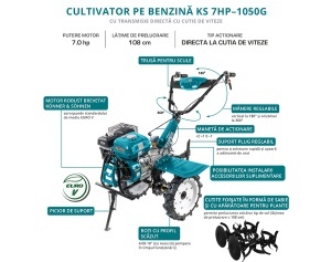 Motosapa 7CP, 108cm - Konner & Sohnen - KS-7HP-1050G - Img 10