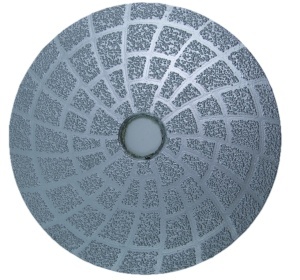 Paduri / dischete diamantate brazate in vacuum pt. slefuire uscata #50 Ø100mm - DXDY.DRYPADVACU.100.0050