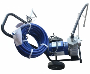 Pompa de vopsit si zugravit AIRLESS Diafragma Profesională cu Carucior - Complet Echipata - 1/4", 3kW, 5.5L/min - WP-APSD5 - Img 7