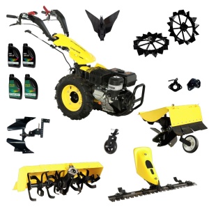 ProGARDEN Pachet Campo U16E Motocultor 14CP + BC120M Bara cosire + 3xPlug + FT90 Freza tractata + 2xRoti metalice RM47 + 2xCuple + 4L Ulei