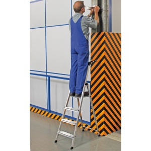 Scara Monto "Safety" dubla cu trepte pe o parte, 6 trepte - Img 3
