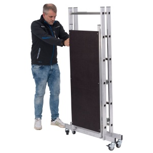Schela pliabila mobila Corda 0,5 x 1,25m, aluminiu, inaltime lucru 2,9m - Img 3