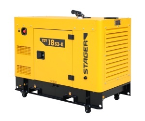 Stager YDY18S3-E Generator insonorizat 18kVA, 23A, 1500rpm, trifazat, diesel