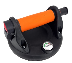 Ventuza Profesionala cu pompa de vid si manometru pentru manipulare placi rugoase sau fine Ø150mm, 120kg - CNO-CV150 - Img 3
