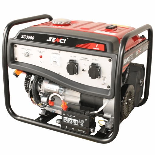 Generator de curent SENCI SC3500E-LITE putere maxima 3.0 kW 230V pornire electrica