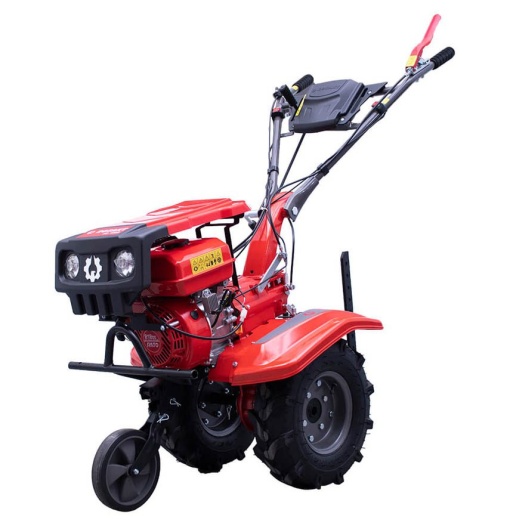 Motocultor RO100R cu Capotă și faruri 7CP, Benzină, Lățime de lucru între 560 și 1050 mm