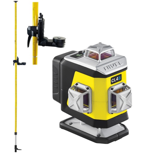 Nivela laser albastru in cruce Nivel System CL4B cu tija ancorare LP36
