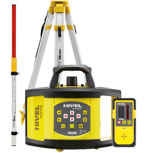 Nivela laser rotativa Nivel System NL520G stadie LS24 trepied SJJ1