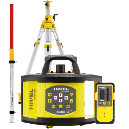 Nivela laser rotativa Nivel System NL520G stadie LS24 trepied SJJ32