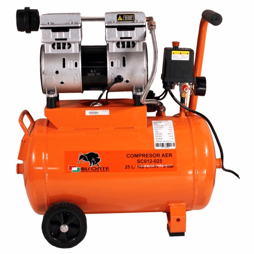Bisonte compresor SC012-025, debit aer 168 l/min., motor 230V