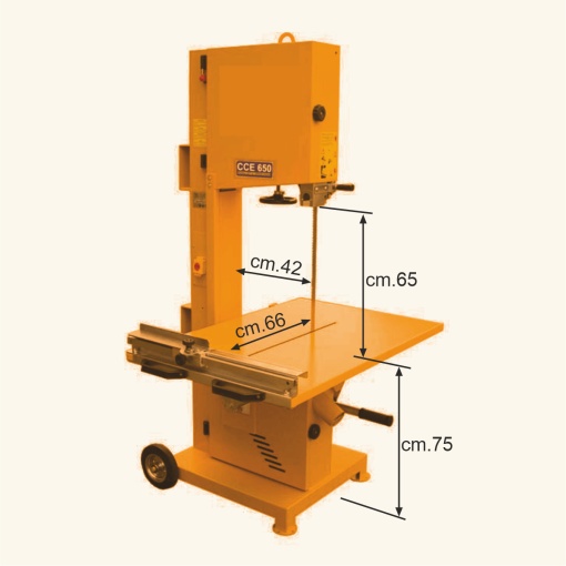 Bisonte TSC650 Masina de taiat BCA, 1,85kW/230V, Hmax. taiere 650mm