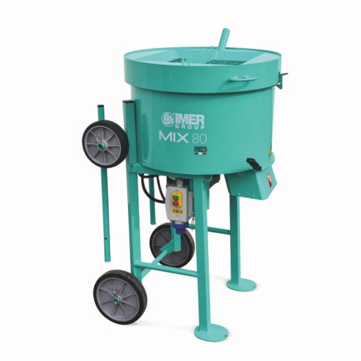 Imer Malaxor planetar Mix 80, capacitate 80 l, diametru cuva 608 mm, motor 230V, 1.0 kW