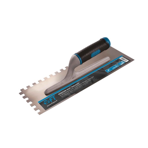 Gletiera din inox Duraflex 12x36 cm, dinți 1x1 cm