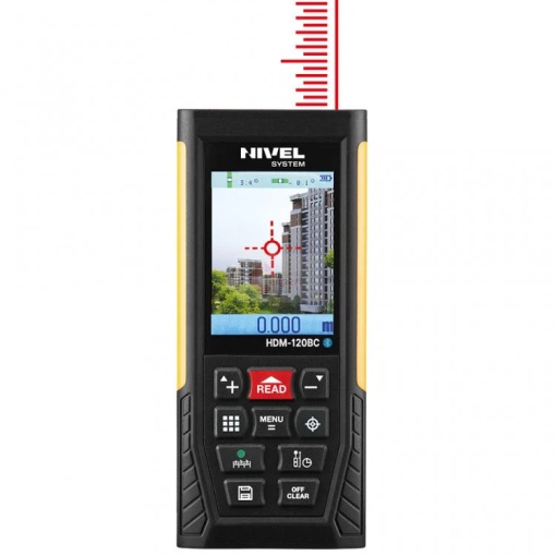 Telemetru cu laser rosu 120m, HDM-120BC - Nivel System