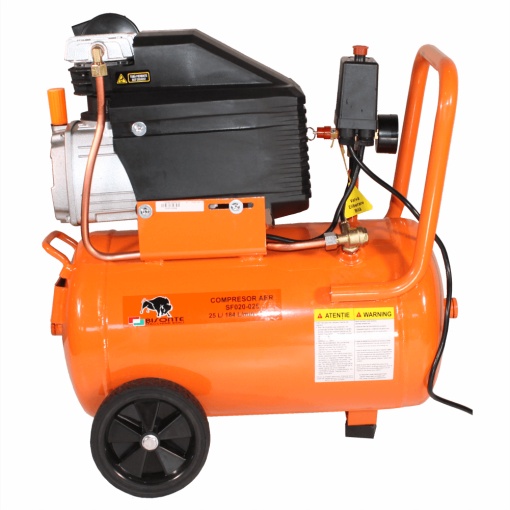 Bisonte Compresor SF020-025, debit aer 187 l/min., motor 230V