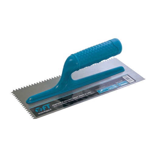 Gletiera Selex cu dinți triunghiulari, maner PVC