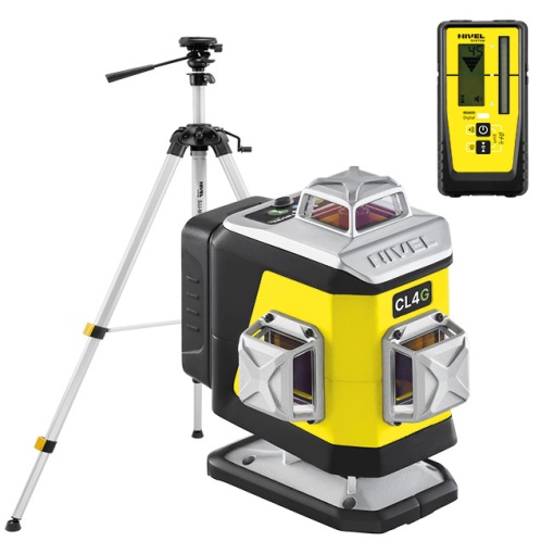 Nivela laser verde in cruce Nivel System CL4G Set cu trepied SJJM1EX receptor digital RD800
