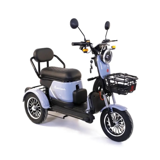 Triciclu Electric Rotakt Senior Motor 1000W Viteză 25 km/h Autonomie 62 km Baterie plumb-acid 60V 20Ah Greutate maximă 187 kg, Fără permis