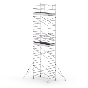 Bisonte ProTUBE L10 Schela mobila profesionala din aluminiu H lucru 9,8m - Img 1