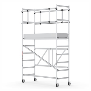 Bisonte ProTUBE F180 Schela mobila profesionala din aluminiu H lucru 3,6m - Img 1